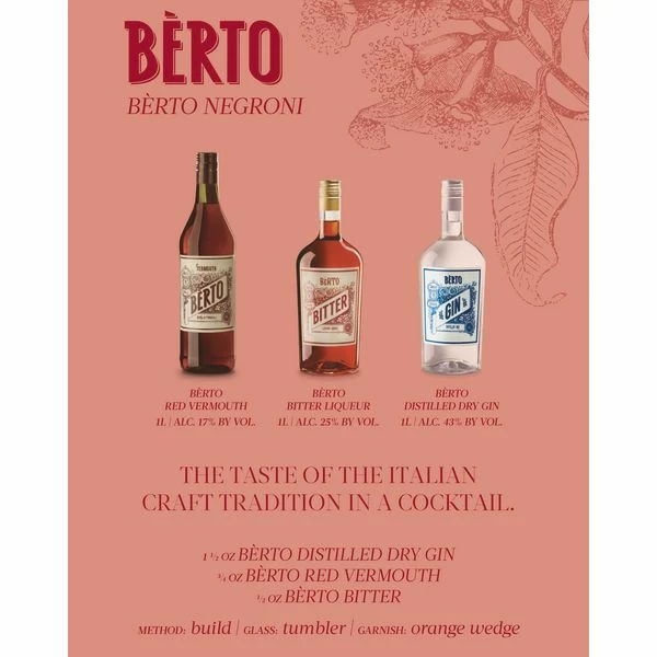 Berto Ross Da Travaj Vermouth (1 Liter) 4 Berto Ross Da Travaj Vermouth (1 Liter) - Image 2