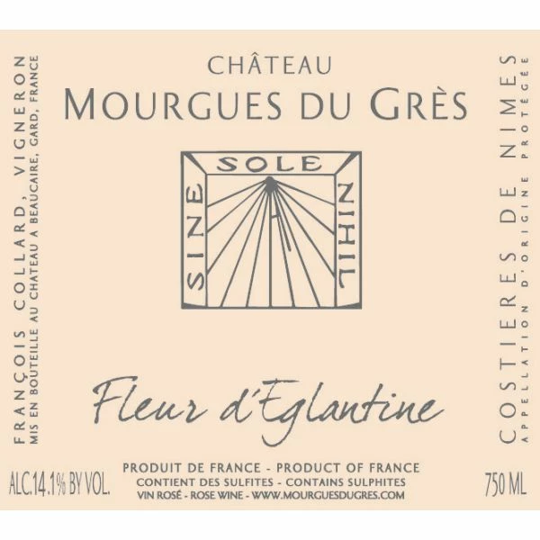 Chateau Mourgues Du Gres Costieres De Nimes Fleur D'Eglantine Rose 2022 4 Chateau Mourgues Du Gres Costieres De Nimes Fleur D'Eglantine Rose 2022 - Image 2