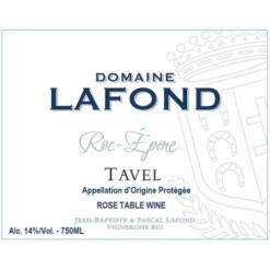 Domaine Lafond Roc-Epine Tavel Rose 2022 -WINE Sales tzkxgtxq3gwmhi8npnqj