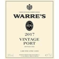 Warre's Vintage Port 2017 5 Warre's Vintage Port 2017 -WINE Sales u9nwpivk3x6zvrebjchy