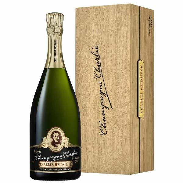 Charles Heidsieck Champagne Charlie With Wooden Gift Box 4 Charles Heidsieck Champagne Charlie With Wooden Gift Box - Image 2